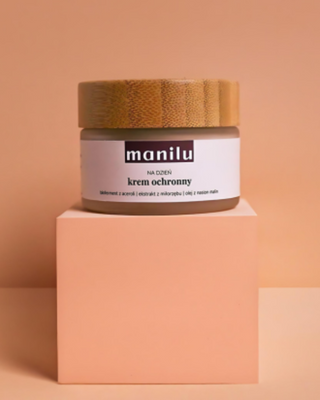 Schützende Tagescreme mit Sheabutter mit Vitamin C und Himbeerkernöl Manilu - 2