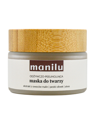 Nährende und peelende Gesichtsmaske mit Olivensamen und Manil Macadamiaöl - 1