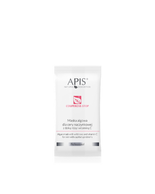 Maska algowa dla cery naczynkowej z dziką różą i witaminą C Couperose-Stop Apis - 1