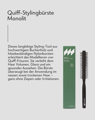 Quiff Haarstylingbürste aus Buchenholz Monolit - 4
