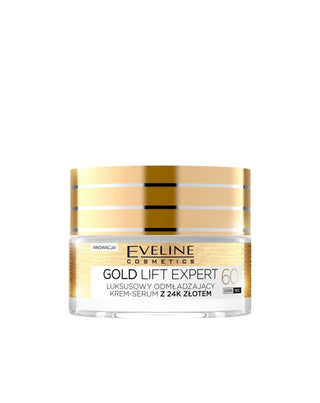 Luxuriöses verjüngendes Creme-Serum 24 Karat Gold, Tag und Nacht, 60+ Eveline