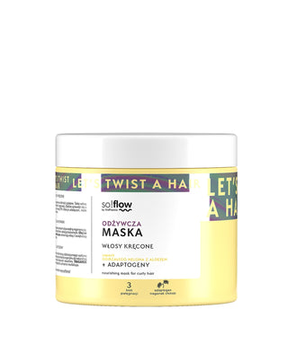 Pflegende Maske für lockiges Haar mit reifem Melonenduft mit Aloe so!flow