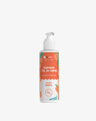 2 in 1 Shampoo und Duschgel für Kinder mit dem HiSkin Pfirsichduft