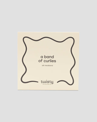 Seidenhaarband aus 100% Naturseide rot Twisty - 5