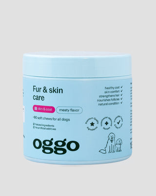 nahrungsergänzungsmittel fur & skin karma für hunde für schönes fell und gesunde haut oggo 180 g - 1