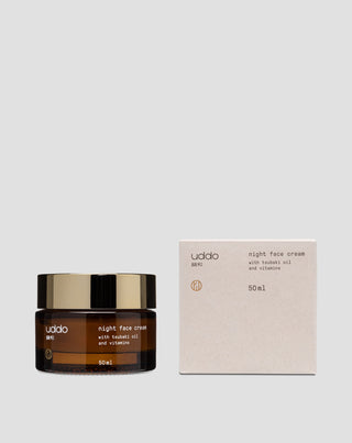 Feuchtigkeitsspendende Nachtcreme mit Kakaobutter, Tsubakiöl und Uddo-Aloe - 3