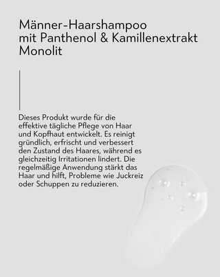 Haarshampoo für Männer mit Panthenol und Kamillenextrakt Monolit - 3