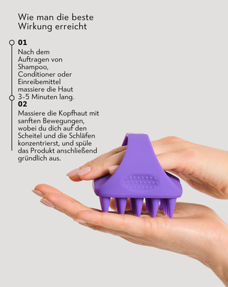Twisty Soft Silikon Kopfhautmassagegerät zur Stimulierung der Mikrozirkulation - 6