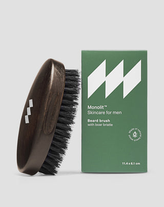 Bartbürste aus Buchenholz mit natürlichen Wildschweinborsten Monolit - 3