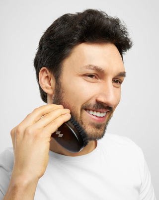 Bartbürste aus Buchenholz mit natürlichen Wildschweinborsten Monolit - 2