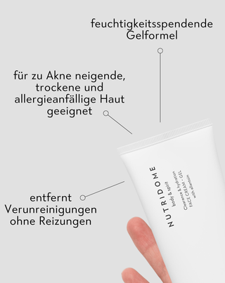 Reinigendes und feuchtigkeitsspendendes Gesichtsgel mit Allantoin Nutridome - 2