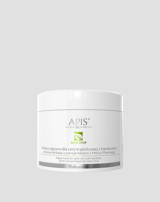 Algenmaske Acne-Stop für zu Akne neigende Haut mit Bambus, grünem Tee und schwarzem Schlamm vom Toten Meer Apis - 1