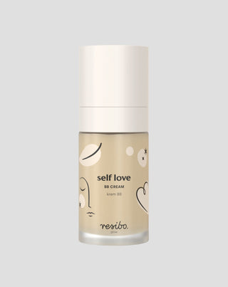 Natürliche und umweltfreundliche BB Self Love Gesichtscreme in Light Beige 30 ml Resibo
