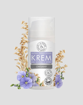 Haferflockencreme mit Leinsamen- und Orangenöl für Hände und Füße E-Fiore - 1