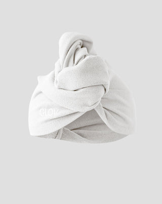 Weißer Haarturban verkürzt die Trocknungszeit für alle Haartypen Hair Wrap Glov - 1