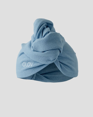 Blauer Haarturban verkürzt die Trocknungszeit für alle Haartypen Hair Wrap Glov - 1
