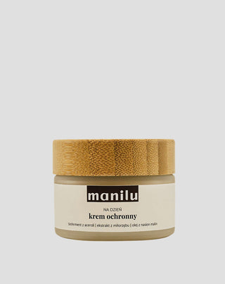 Schützende Tagescreme mit Sheabutter mit Vitamin C und Himbeerkernöl Manilu - 1