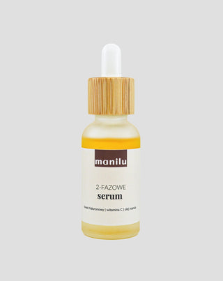 Zwei-Phasen-Nachtserum für trockene Haut mit Hyaluronsäure und Vitamin C von Manil - 1