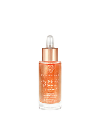 Gesichtsserum mit Rosenquarz und Bisabolol - Rose quartz shimmer serum serum, Crystallove