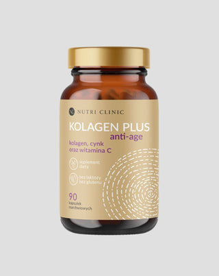 Kolagen plus Anti-Aging Kapseln mit Kollagen, Zink und Vitamin C Nutri Clinic 90 Kapseln - 1