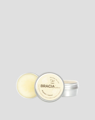 Feuchtigkeitsspendender Mandel-Kakao-Lippenbalsam mit Vitamin E und Leinöl Bracia Mydlarze - 2