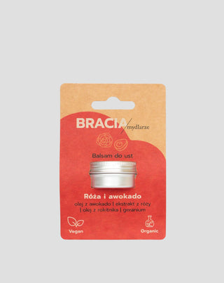 Regenerierender Rose & Avocado Lippenbalsam mit Vitamin E Bracia Mydlarze - 4