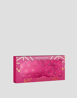 Schlafaugenband aus Seide, verziert mit Kristallen – pink Crystallove - 4