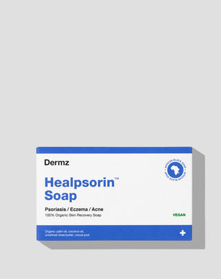 Afrikanische schwarze Seife gegen Akne, Schuppenflechte und Ekzeme Healpsorin Dermz