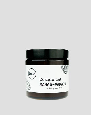 Ökologisches Creme-Deodorant - Mango-Papaya mit einem Hauch Vanille für ein langanhaltendes Frischegefühl La-Le