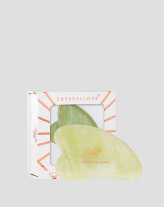 Gua Sha Gesichtsmassageplatte mit Jade, Crystallove Jugendstein - 1