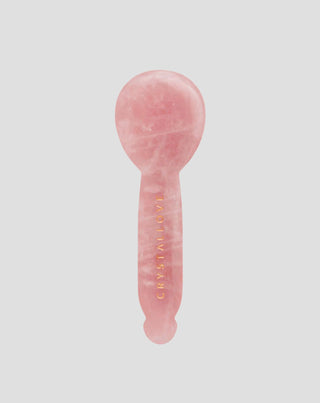 Rosenquarz Gua Sha Augenmassagegerät – Gesichtsreflektologie, Crystallove - 1