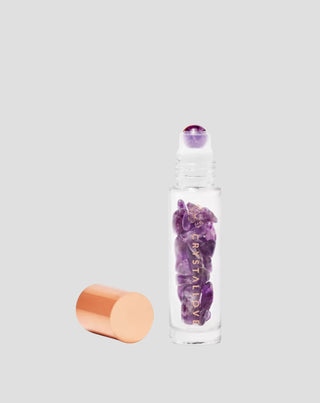 Ölflasche mit Kristallen – Crystallove Amethyst - 1