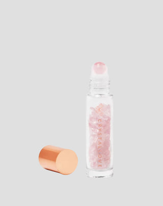 Ölflasche mit Kristallen – rosa Kristalle Kristalle Crystallove - 1