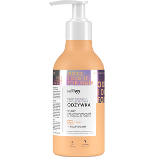 Protein-weichmachender Conditioner für mittelporöses und zu Frizz neigendes Haar so!flow - 1