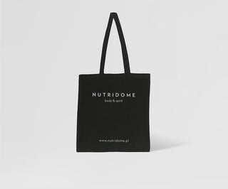 Einkaufstasche aus Baumwolle mit Bio-Print, schwarz Nutridome - 1
