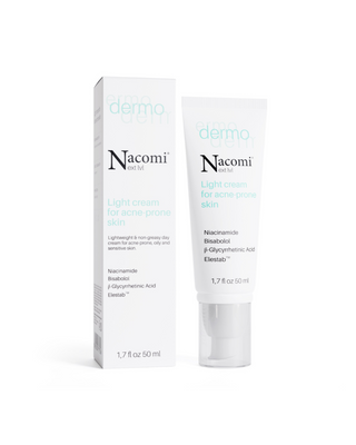 Nacomi Next Level Dermo Light Cream für zu Akne neigende Haut mit Niacinamid und Allantoin - 1