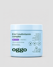 Multivitamin für Hunde 8 in 1 für Immunsystem, Fell und Vitalität Oggo 180 g