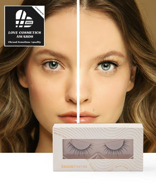 Falsche Wimpern auf dem 2D-Streifen für den mehrfachen Gebrauch, weiche und leichte Bambi Eyes Bamm!Lashes - 2