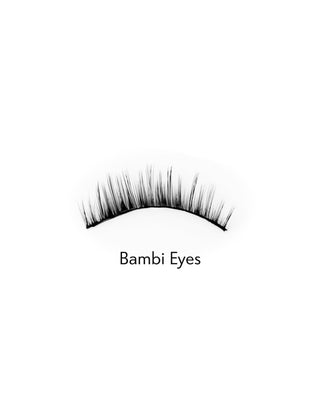 Falsche Wimpern auf dem 2D-Streifen für den mehrfachen Gebrauch, weiche und leichte Bambi Eyes Bamm!Lashes - 2