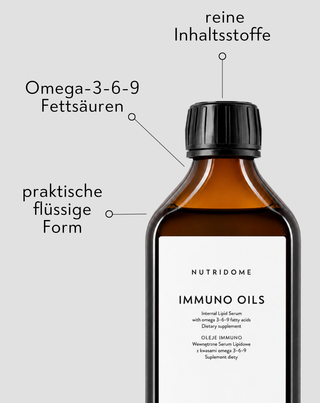 Omega-3-6-9-Fettsäuren in flüssiger Form für das Immunsystem Immuno Nutridome 250 ml - 4