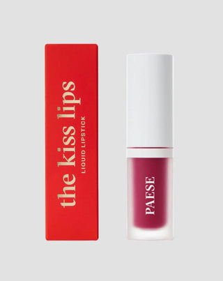 Der Kiss Lips 05 Raspberry Red Paese ist ein leichter, matter flüssiger Lippenstift ohne das Gefühl von Klebrigkeit - 1