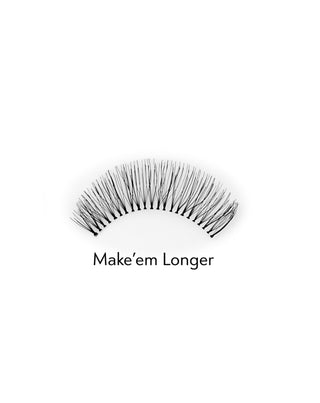 Künstliche 2d-Wimpern für mehrere Anwendungen für einen natürlichen Effekt Make'em Longer Bamm!Lashes - 2