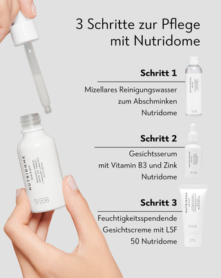 Vitamin B3 10% und Zink 1% Gesichtsserum für Akne Nutridome - 4