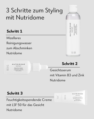 Vitamin B3 10% und Zink 1% Gesichtsserum für Akne Nutridome