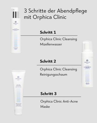 Reinigende und regenerierende Maske mit weißer Tonerde Anti-Acne Orphica Clinic 100 ml