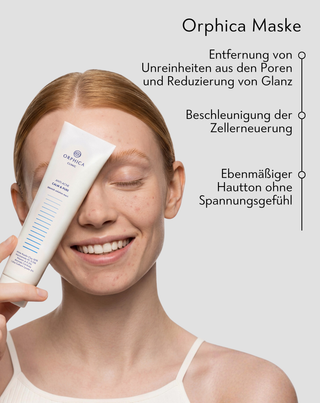 Reinigende und regenerierende Maske mit weißer Tonerde Anti-Acne Orphica Clinic 100 ml