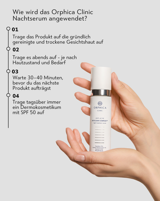 Nachtserum zur Unterstützung der Hautregeneration für problematische Haut Anti-Acne Orphica Clinic 50 ml