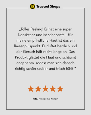 Zucker-Körperpeeling-Scrub zur Hautglättung Nutridome 250 g