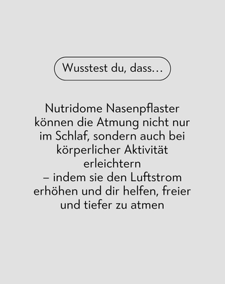 Nasenatmungspflaster 30 Stück. Nutridome