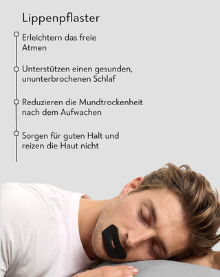 Anti-Schnarch Mundpflaster aus natürlicher Bambusseide, 30 Stück Nutridome - 3